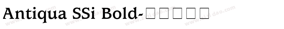 Antiqua SSi Bold字体转换